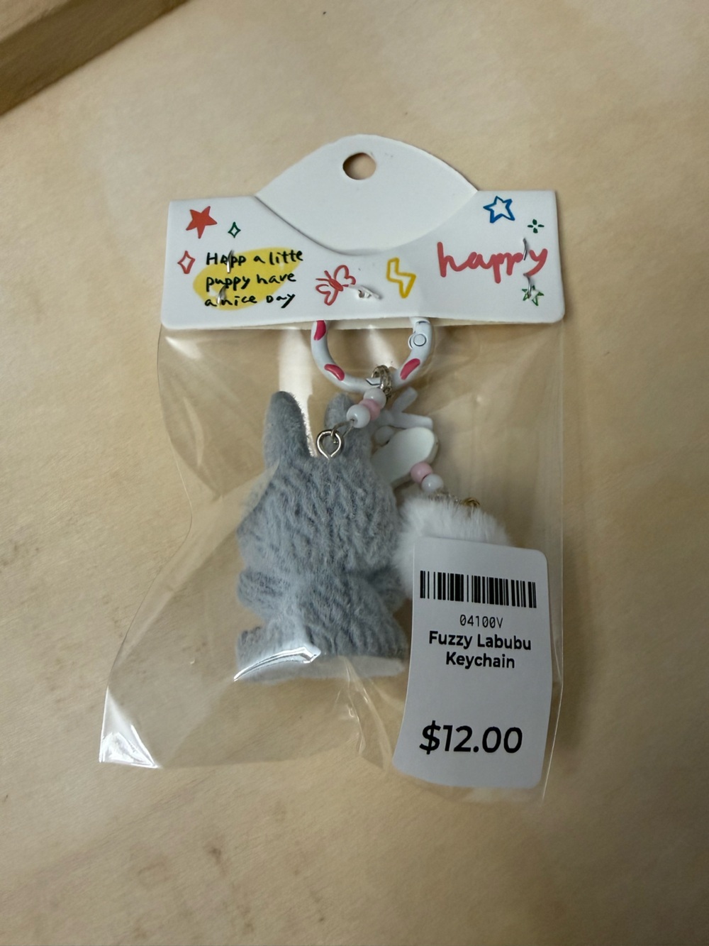 10PCs Fuzzy Labubu Keychains with Pom-pom. Cute Monster Bunny Charm-Not Pop Mart - Picture 16 of 16